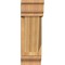 Ekena Millwork Traditional Traditional Rough Sawn Bracket w/ Offset Brace, Western Red Cedar, 6"W x 14"D x 18"H BKT0604X14X18TRA01RWR - alternate 3